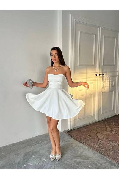 MAXMOOR Mersa Mini Dress 1196 - White