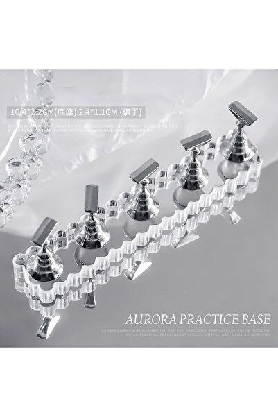 Choice حامل أظافر مغناطيسي 02 حامل تدريب على أطراف الأظافر الصناعية حامل قاعد...