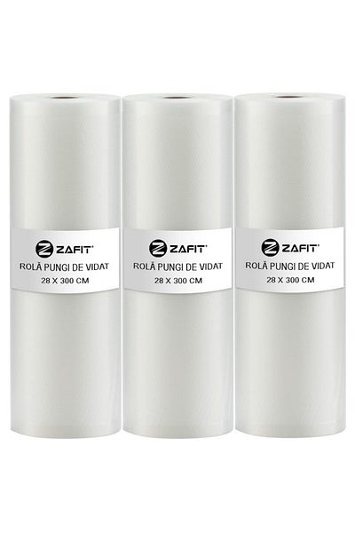 zafit Set 3 role pungi de vidat gofrate ZAFIT™, 28 x 300 cm