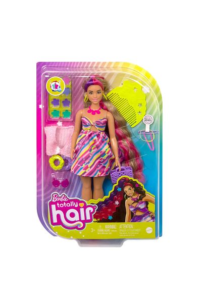 mattel Barbie totally hair satin barbie doll
