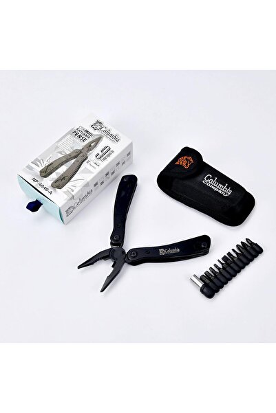 Columbia Company Çok Amaçlı El Aleti, 9 Multi Tool, Testere, Pense, Tornavida,