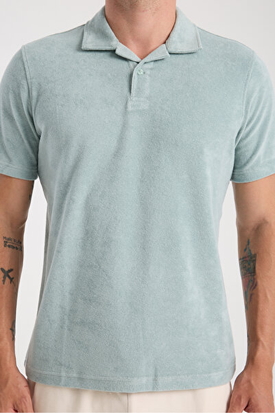 hateko Raymons Terry Polo Neck T-Shirt