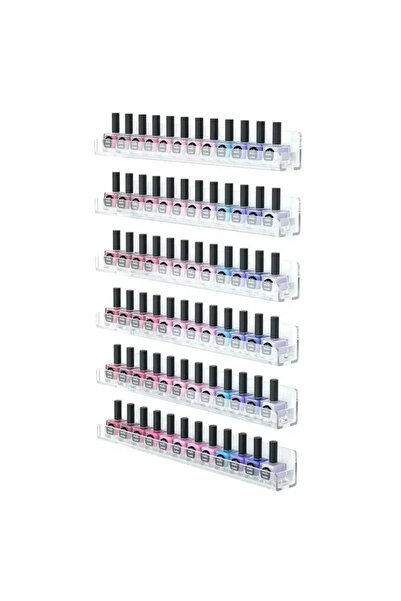 Choice حامل عرض طلاء الأظافر من الأكريليك الشفاف، مكون من 6 طبقات، 2/4/6 طبقا...