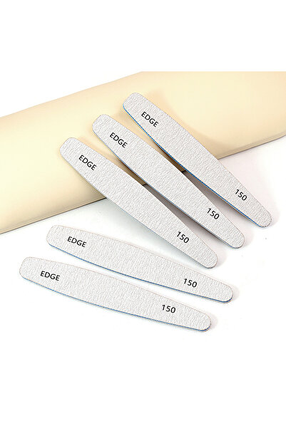 Choice مجموعة من 6 ملفات أظافر احترافية بحبيبات 150، مجموعة مانيكير، طقم أظافر، مبرد أظافر، كتلة تلميع G