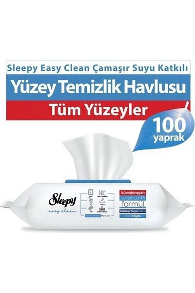 Sleepy Surface Cleaning Towel 100 Pack with Bleach Additive