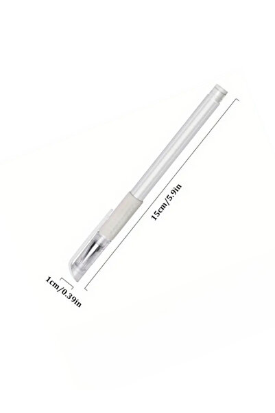 ARMONİKONYA Beyaz Jel Kalem Microblading Kalıcı Makyaj Dudak ve Kaş işaretleme kalemi Tatto işaretleme kalemi