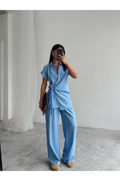 mydukkan.co Side Tie Shirt Suit