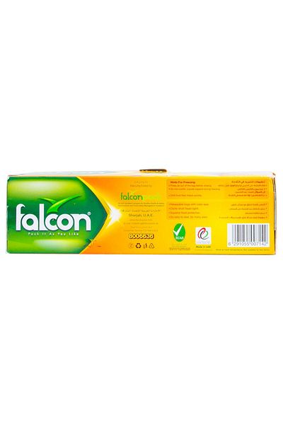 Falcon Zipper Bags 18cm X 21cm – 50pcs | Reusable, Airtight, Leakproof Storage Bags