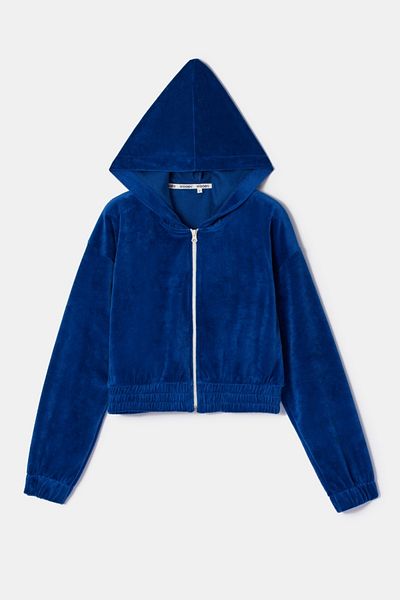 Woody Pijamale de damă din catifea-Bfc - 843-Indigo