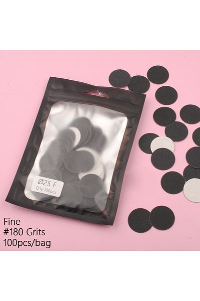 Choice Solid Disc 100pcs 25mm Replaceable Foot Dead Skin Sandpaper With Grinding Disc Nail Drill Bit Manicu
