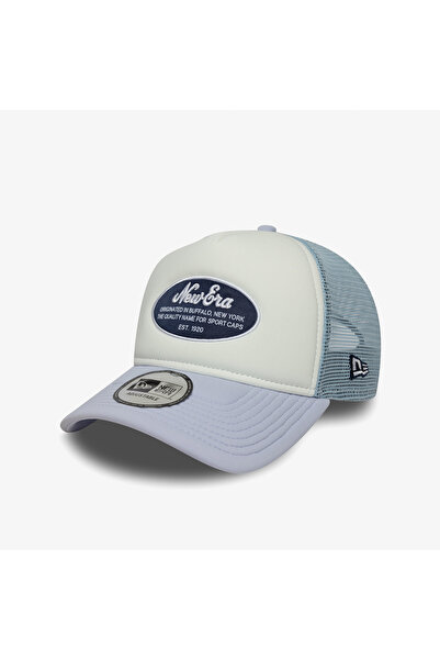 NEW ERA Oval Foam Patch Trucker Kadın Mavi/Beyaz Şapka