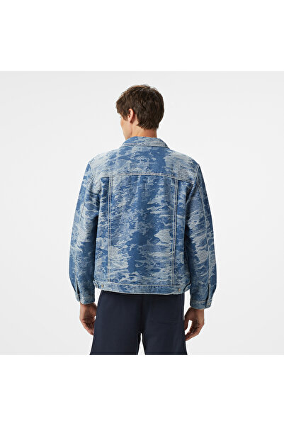 KARL KANI Distess Camo Erkek Mavi Ceket