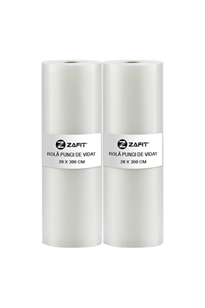 zafit Set 2 role de saci vidați ZAFIT™, 28 x 300 cm, reutilizabili, durabili, sous vide, lavabili în mașina de spălat vase