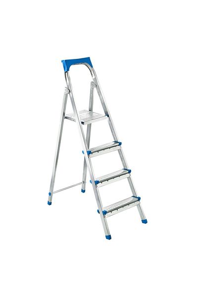 flores Folding metal ladder, 3 steps + platform