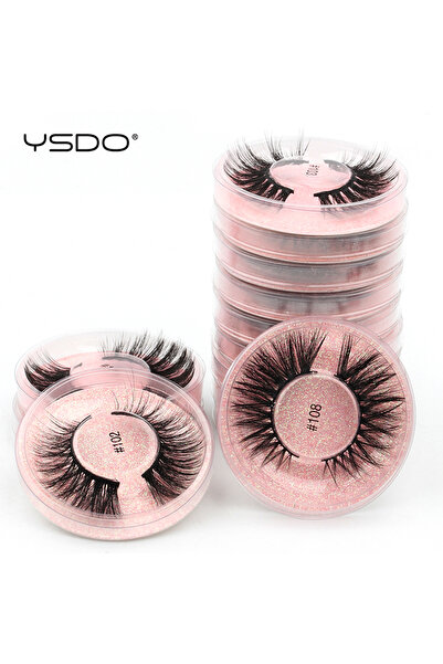 Choice1 Eyelashes Mix 20 Pairs YSDO 10/20 Pairs Faux Mink Eyelashes Wholesale Natural Long Mink Strip Lashes