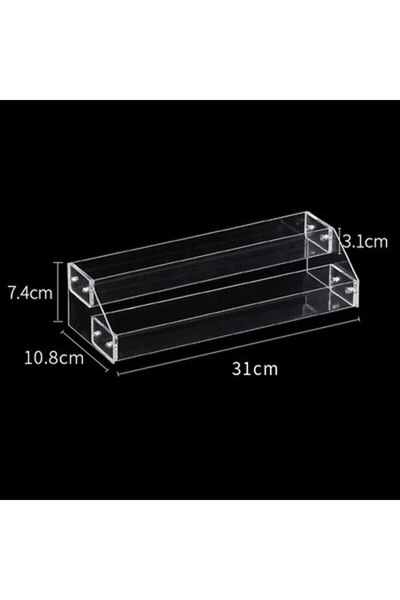 Choice 2 Layer box 2 Layer Nail Polish Display Box Clear Acrylic Multifunctio...