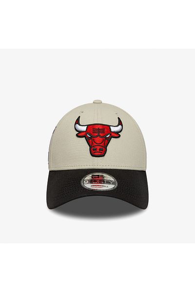 NEW ERA Contrast Patch Chicago Bulls Unisex Cream/Black Hat