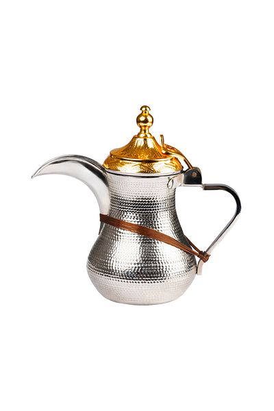 Alrimaya Dotted Dallah Golden Lid
