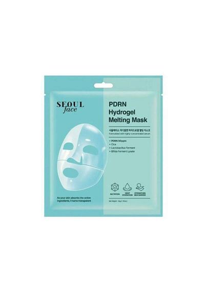 Dermal Seoul Face Pdrn Hydrogel Melting Mask Moisturizing Skin Repair Transparent Gel Mask 34 Gr 5 Pieces
