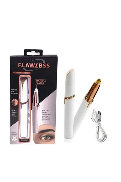 Choice White Electric Eyebrow Trimmer Electric Face Eyebrow Hair Trimmer Mini Portable Women Body Shaver Re