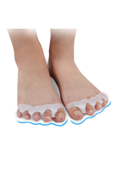 choice2 أبيض للبالغين بالجملة 2 قطعة = زوج واحد من فاصل أصابع القدم الواقي ال...