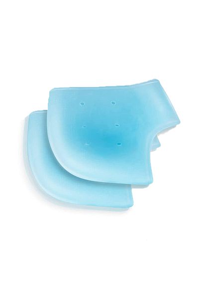 Choice Blue 2Pcs Silicone Feet Care Socks Moisturizing Gel Heel Thin Socks with Hole Cracked Foot Skin Care