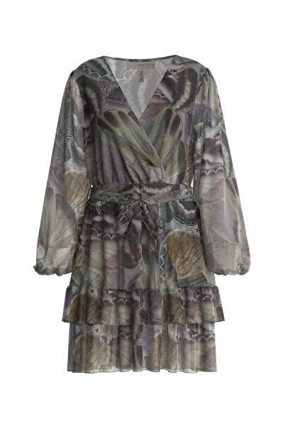 Guess Polo Yaka Çok Renkli Standart Kadın Elbise W4RK21WF5K0-P9VO