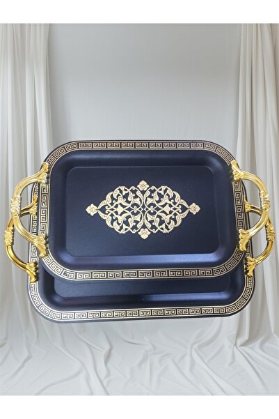 Genel Markalar MOTİVO COLOR 2'Lİ TEPSİ SERİSİ ( SİYAH & KREM )