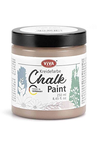 Viva Decor Кремообразна боя за мебели, с тебешир, VIVA DECOR, 250 мл. Сиво-моле