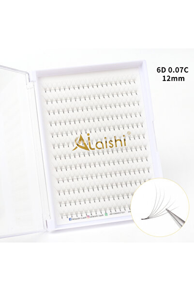 Choice4 8 مم 0.07 مم D 6D AILAISHI رموش كثيفة جاهزة الصنع MIX رموش فردية جاهزة الصنع Ru