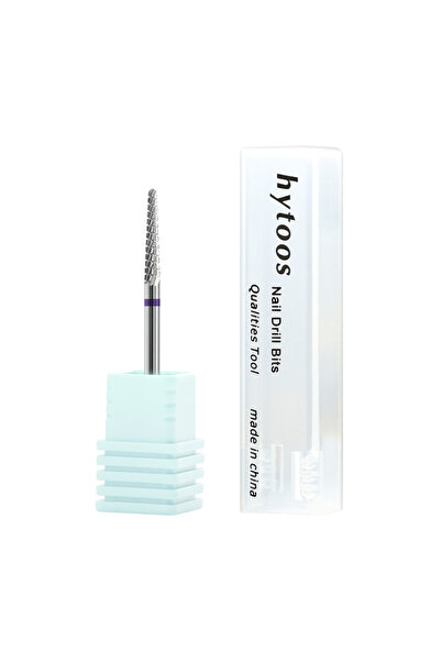 Choice M HYTOOS Small Cone Cuticle Clean Nail Drill Bits 3/32 Conical Carbide...