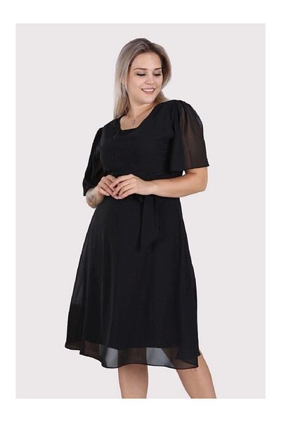 Luq Rochie de vară din șifon de mărime mare pentru femei
