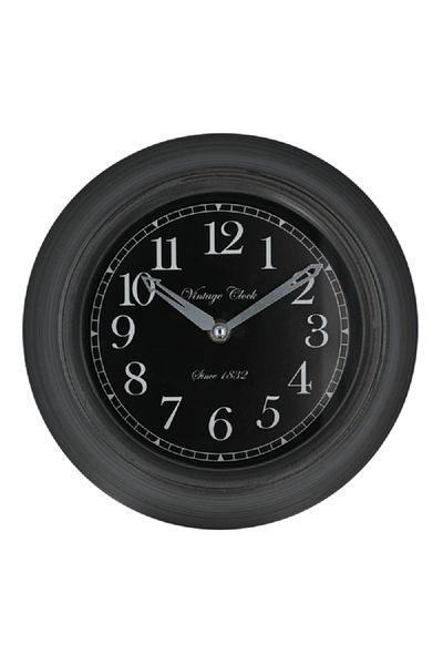 Atmosphera Manae Elegant and Modern Design Round Wall Clock Black 23cm