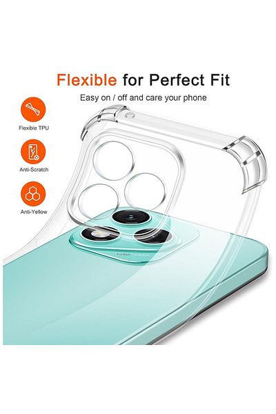 bzstore Carcasă pentru Samsung Galaxy M56 - silicon transparent rezistent la șocuri - transparentă