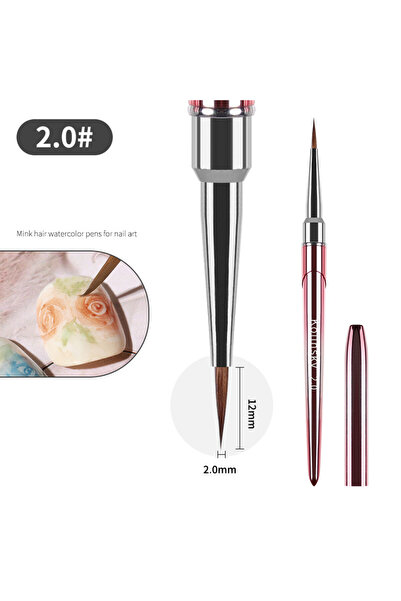 Choice فرشاة طلاء أظافر كولينسكي بمقبض معدني G-B550-04، قلم طلاء أظافر، جل أك...