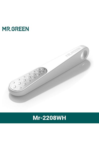 Mr Green مبرد قدم MR-2208WH (أبيض) من MR.GREEN، مزيل مسامير القدم على الوجهين، لإزالة الجلد الميت، وباديكير احترافي