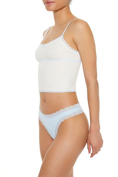 Forever 21 Dikişsiz Puantiyeli İnce Askılı Atlet