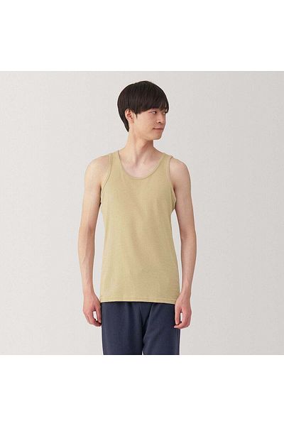 Muji قميص داخلي قطني ماص للرطوبة