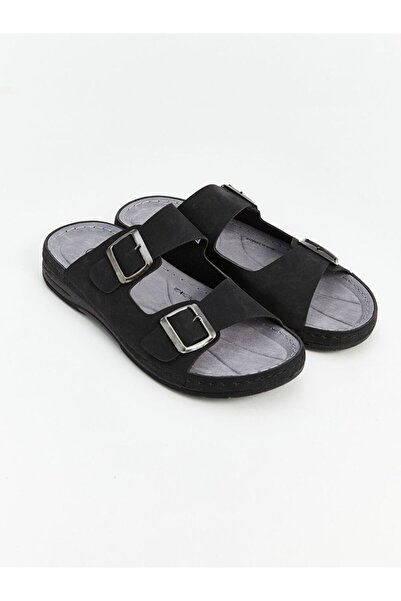 LC Waikiki Black Double Strap Men's Sandals