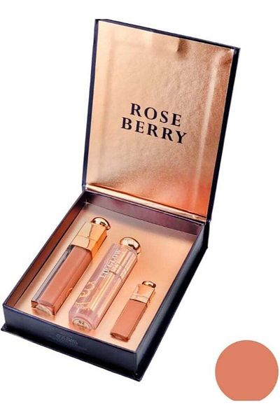 roseberry ROSE BERRY 3-Piece Gloss Combo – Natural Glow Essentials for Hydrated, Radiant Look – Includes G