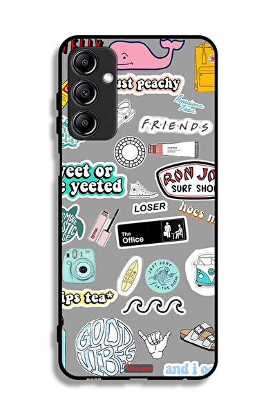 Tolwak غطاء حماية لهاتف سامسونج جالاكسي A24 4G بملصقات Good Vibes