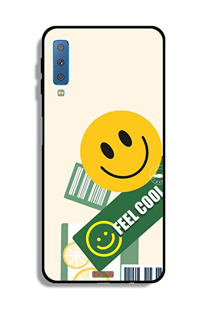 Tolwak غطاء حماية لهاتف Samsung Galaxy A7 (2018) ملصق Feel Cool