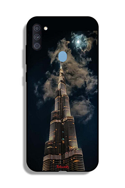 Tolwak Samsung Galaxy A11 Protective Case Cover Burj Khalifa In Night