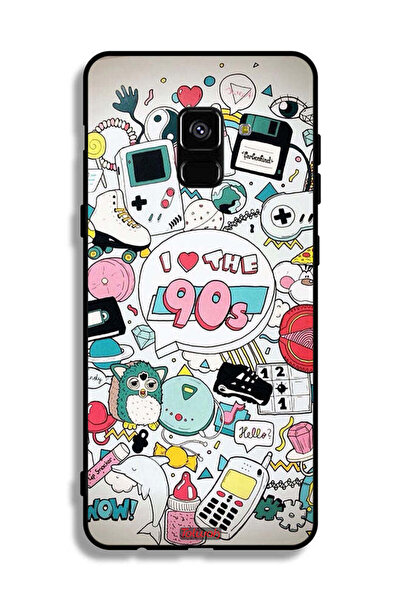 Tolwak غطاء حماية لهاتف Samsung Galaxy A8 Plus (2018) - أحب التسعينيات