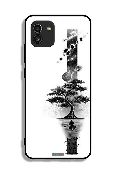 Tolwak Samsung Galaxy A03 Protective Case Cover Earth Space Art