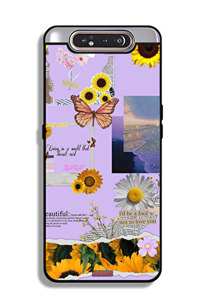 Tolwak غطاء حماية لهاتف Samsung Galaxy A80 بملصقات عباد الشمس الجميلة