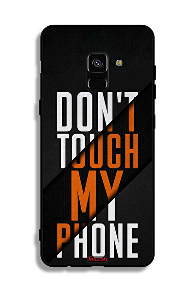 Tolwak غطاء حماية لهاتف Samsung Galaxy A8 Plus (2018) - لا تلمس هاتفي