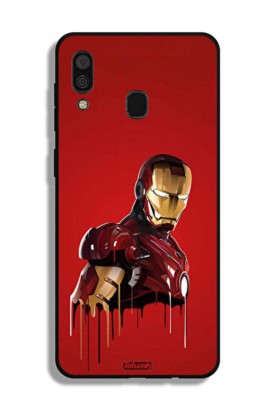 Tolwak غطاء حماية لهاتف سامسونج جالكسي A20 برسومات الرجل الحديدي