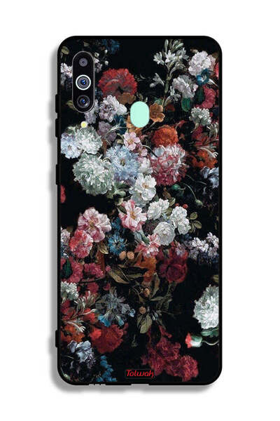 Tolwak غطاء حماية لهاتف سامسونج جالكسي A60 بنقشة ورود عتيقة