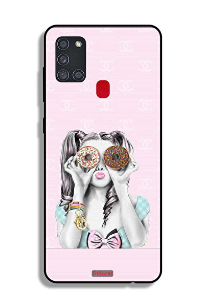 Tolwak غطاء حماية لهاتف سامسونج جالكسي A21s يحمل دونتين